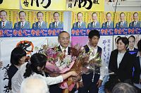 羽咋市長に山辺氏再選 「財政健全化」訴え実る