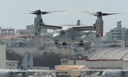 本土のオスプレイ訓練、月内にも 米側、防衛省に伝達