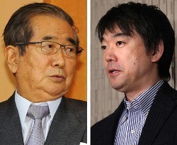 日本維新・太陽が合流 代表に石原氏 橋下氏は代行