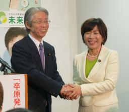 未来と社民、選挙協力で合意 脱原発などで「共通認識」