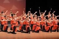 華麗なバトンさばき 大分東明高部員らが披露