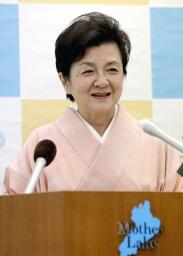 嘉田滋賀知事「日本未来の党」代表辞任、県政に専念へ