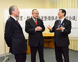 山陰超高速鉄道:松江市長ら、鳥取で発起人会議 ／島根