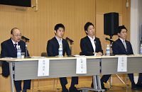 〔参院選〕４立候補予定者 公開討論