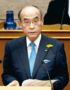 選挙:石川県知事選 谷本知事が６選へ出馬表明