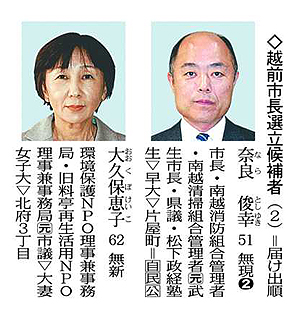 愛川町長選、きょう20日投開票/神奈川