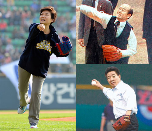 朴大統領が始球式で日本ブランド「アシックス」着用…騒動に=韓国