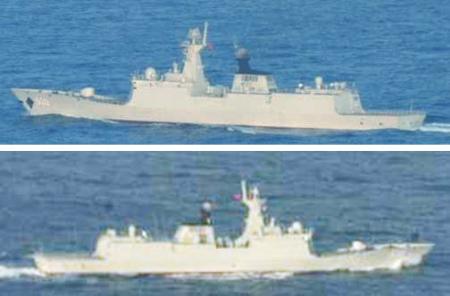中国軍艦2隻、接続水域を通過=太平洋演習参加か-防衛省