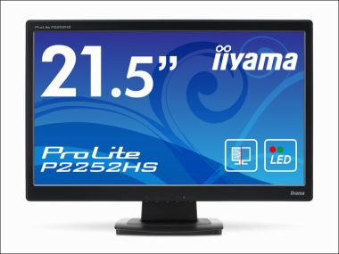 iiyama、硬化ガラス保護パネルを搭載した21.5型ワイド液晶