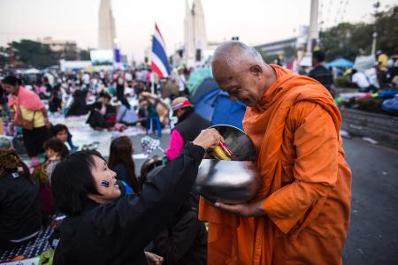 タイの反政府デモ隊、大規模抗議運動を予定 緊張高まる