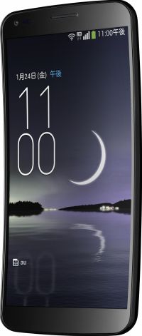 そり曲がった6型スマホLG「G Flex」がauから登場