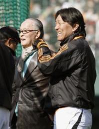 長嶋さん井端に打撃指導 松井氏が投手