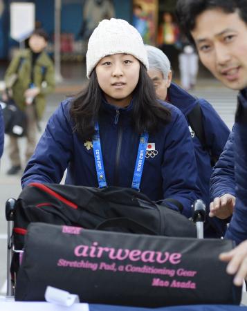 真央、再びソチ入りも取材対応はなし/フィギュア