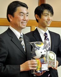 羽生に県民栄誉賞=宮城県〔五輪・フィギュア〕