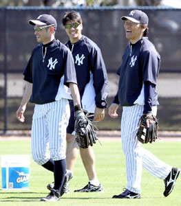 イチロー、松井コーチと談笑「ごめん、いや、すんません」