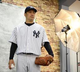 マー君 ついに見せた！上下ピンストライプ