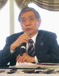 日銀総裁 成長戦略で世界経済成長に貢献
