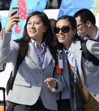ソチ五輪日本選手団が帰国=笑顔で羽生、浅田ら