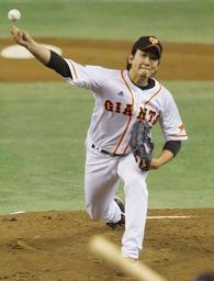 巨人・内海が3回を完璧に抑える 前回からキッチリ修正