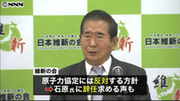 石原共同代表の「賛成」発言の撤回を要求(東京都)