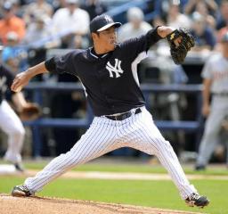 黒田、3回2/3で6失点 建山は4試合連続無失点