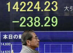 47NEWS > 共同ニュース > 東証、1カ月半ぶり安値 アジア株軟調で大幅反落