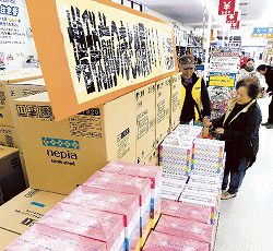 47NEWS > 共同ニュース > 消費税増税まで10日 紙おむつ、酒類などまとめ買いの動き