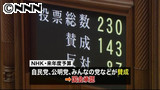 NHK来年度予算を承認 参院本会議 3/31 17:04更新