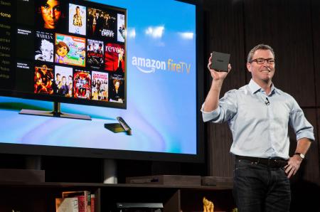 米アマゾンが「ファイアTV」公開 ネット動画を視聴