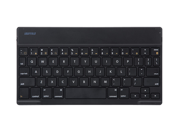 バッファロー、iPad Air専用のBluetoothキーボード兼カバー「BSKBB25BK」