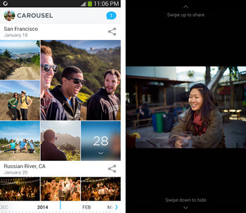 Dropbox、「Mailbox for Android」と写真ビューアーアプリ「Carousel」公開