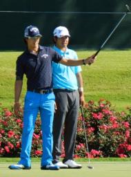 松山「調子はそんなにいいわけじゃない」 遼と練習／米男子