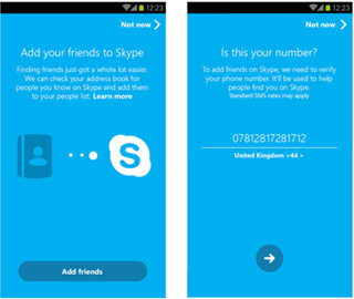 「Skype 5.0 for Android」でアドレス帳と連携し友人を自動検出可能に