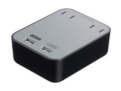 バッファロー、3.1Aで高速充電可能なUSB充電器 - コンセント×2口も装備