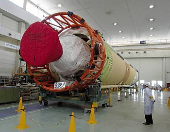 H2Aロケット:25号機胴体部分を公開 近く種子島に