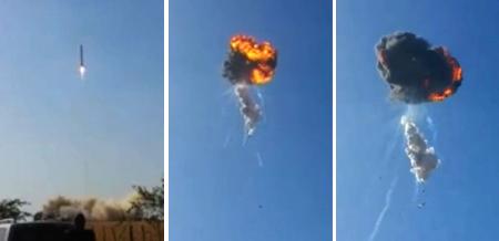 米の再利用型ロケット、上昇中に爆発…試験失敗