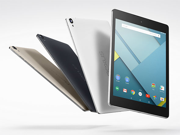 Google初の8.9型タブレット「Nexus 9」――Android 5.0 L+64ビットTegra K1+2048×1536液晶