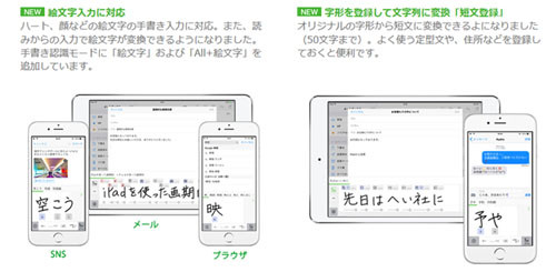 絵で署名が出現、日本語変換入力mazec for iOSが斜め上のアップデート