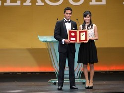 鹿島・カイオ、外国籍選手初のベストヤングプレーヤー賞