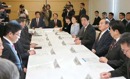 雪害で万全対応指示＝安倍首相