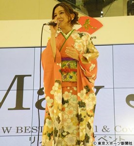 May J.:晴れ着でレリゴー!!初の紅白「本当に光栄」