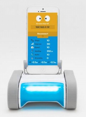 教育向けロボット「Romo」と、MIT開発の教育用プログラミング環境「Scratch」を連動させるiOSアプリ