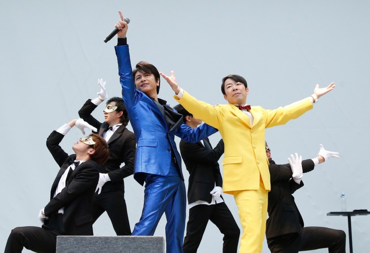 ダンディ坂野とゲッツ!及川光博リリースイベント「ダンディパーティー」