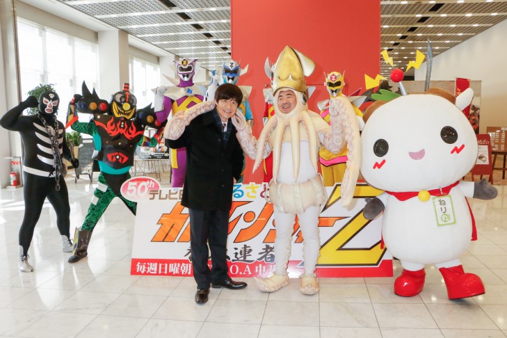 イカ大王、ドラマデビュー！内村光良主演「ボク妻」収録に参加