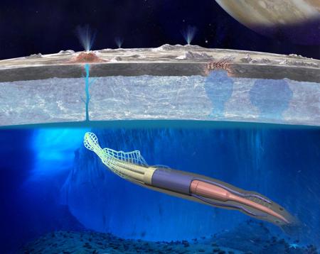 イカ型ロボットが水中探査 - ＮＡＳＡ、木星の衛星で