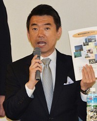 大阪都構想:対応、違い鮮明 官房長官は援護 自民・谷垣氏は疑問視
