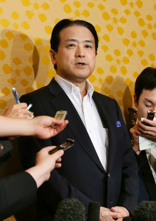 江田氏、維新の党代表を辞任表明 代表選実施へ