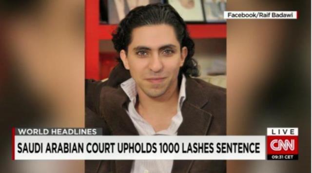 サウジ最高裁、ブロガーへの1000回むち打ち刑を支持