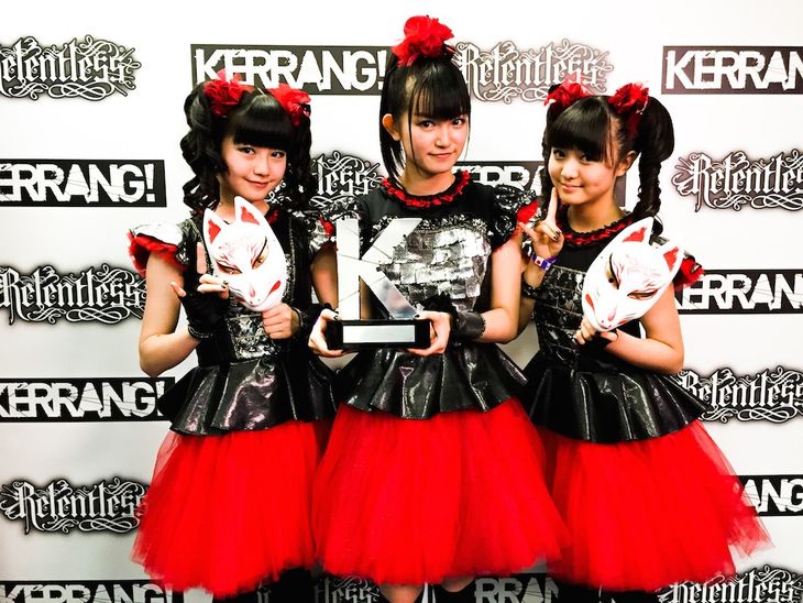 BABYMETAL、英国音楽誌「KERRANG!」アワードで日本人初受賞