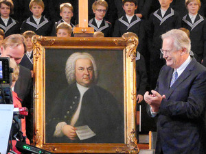 バッハ肖像画、死後265年ぶり「帰郷」 独教会で公開